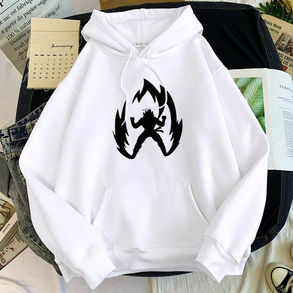 Dragon Ball Super Saiyan Hoodie-Clothing-Monkey Ninja-White-S-Monkey Ninja