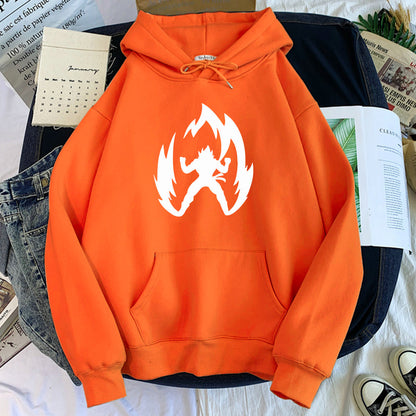 Dragon Ball Super Saiyan Hoodie-Clothing-Monkey Ninja-Orange-S-Monkey Ninja