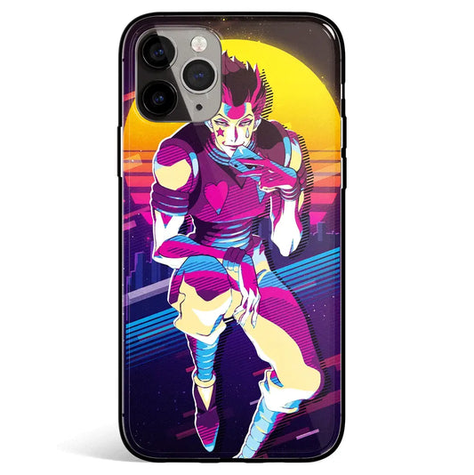 Hunter X Hunter Colorful Hisoka Morow Tempered Glass Soft Silicone iPhone Case-Phone Case-Monkey Ninja-iPhone 17-Glass Case-Monkey Ninja
