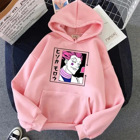 Hunter X Hunter Hisoka Morow Hoodie-Clothing-Monkey Ninja-Pink-S-Monkey Ninja