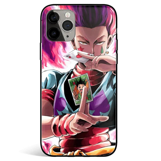 Hunter x Hunter Hisoka The Magician Tempered Glass Soft Silicone iPhone Case-Phone Case-Monkey Ninja-iPhone 17-Glass Case-Monkey Ninja