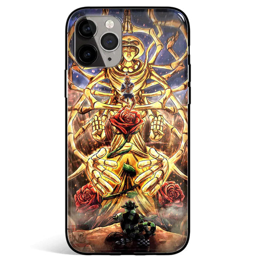 Hunter x Hunter Netero Tempered Glass Soft Silicone iPhone Case-Phone Case-Monkey Ninja-iPhone 17-Glass Case-Monkey Ninja