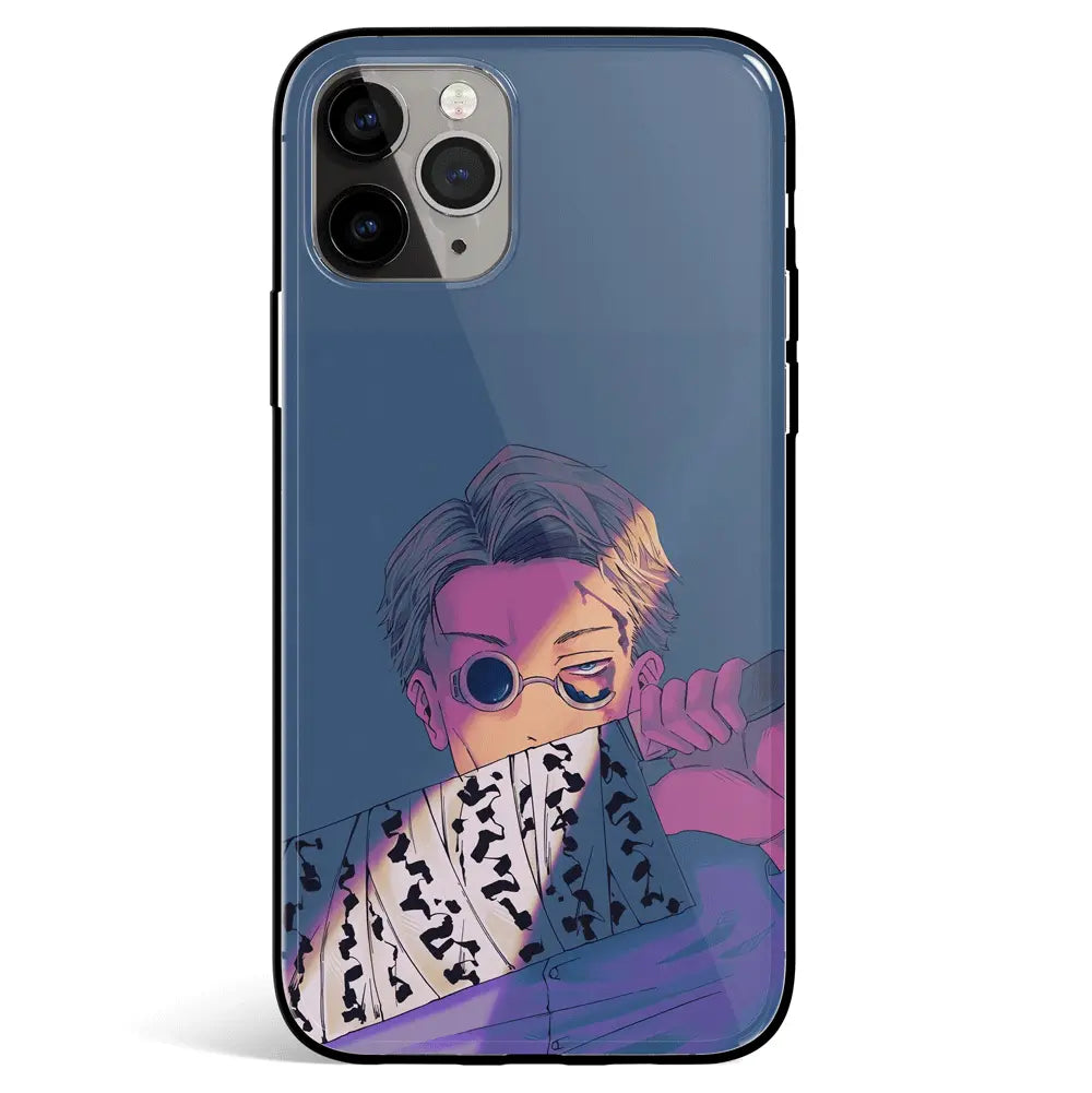Jujutsu Kaisen Kento Nanami Tempered Glass Soft Silicone iPhone Case-Phone Case-Monkey Ninja-iPhone 17-Glass Case-Monkey Ninja