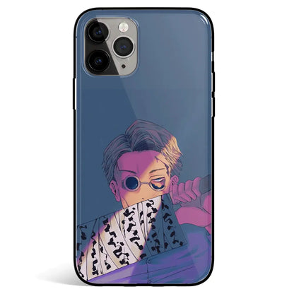 Jujutsu Kaisen Kento Nanami Tempered Glass Soft Silicone iPhone Case-Phone Case-Monkey Ninja-iPhone 17-Glass Case-Monkey Ninja