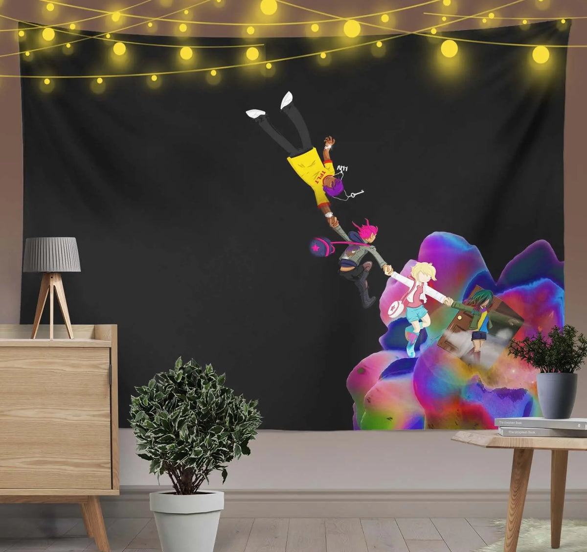 Lil Uzi Vert Rapper Tapestry-Taspetry-Wallarts Lab-100cm * 150cm-Monkey Ninja