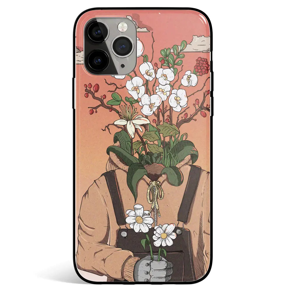 Mind Garden Tempered Glass Soft Silicone iPhone Case-Feature Print Phone Case-Monkey Ninja-iPhone 17-Glass Case-Monkey Ninja