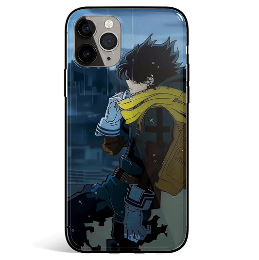 My Hero Academia Vigilante Deku Tempered Glass Soft Silicone iPhone Case-Phone Case-Monkey Ninja-iPhone 17-Glass Case-Monkey Ninja
