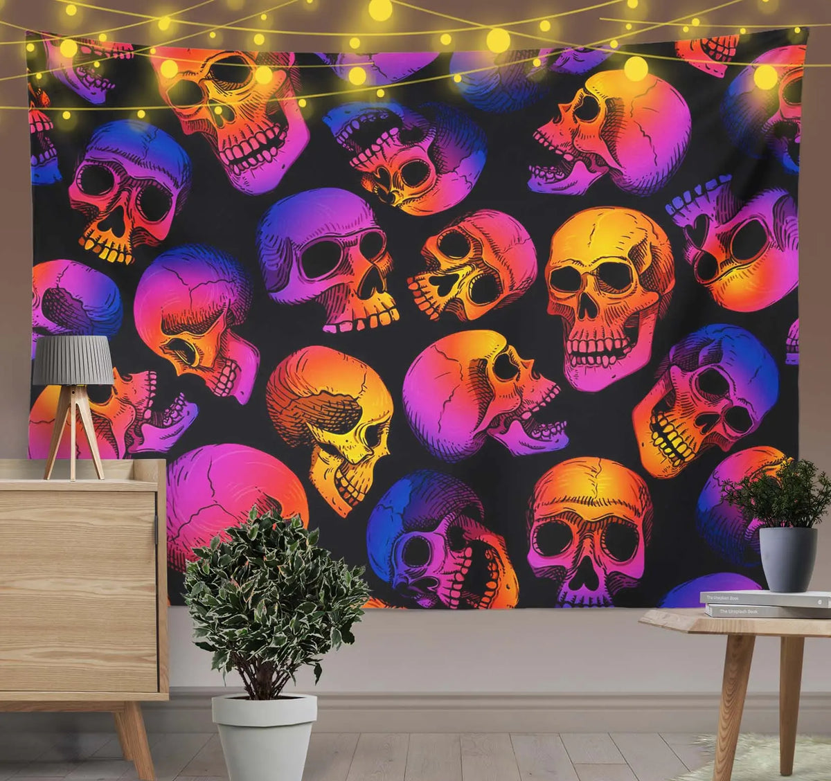 Mysterious Skulls Wall Art Tapestry-Taspetry-Wallarts Lab-100cm * 150cm-Monkey Ninja