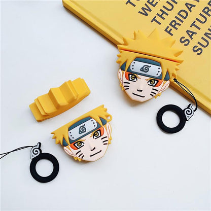 Naruto Series Airpods 1/2/3/Pro Case Cute 3D Funny Characters Cartoon Silicone Case