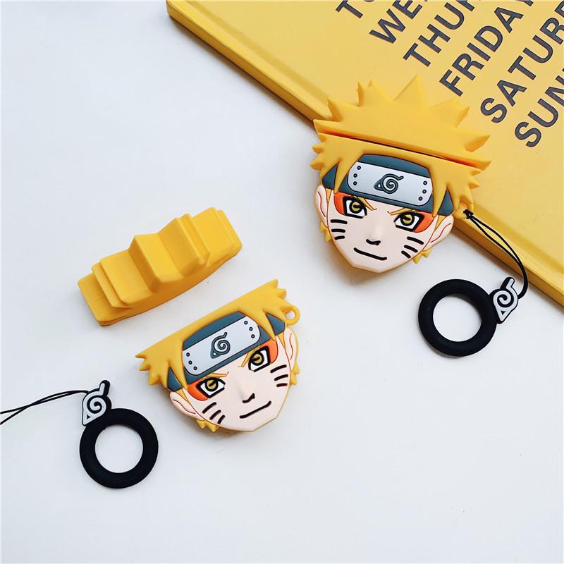 Naruto Series Airpods 1/2/3/Pro Case Cute 3D Funny Characters Cartoon Silicone Case