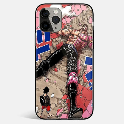 One Piece Anime Luffy Tempered Glass Soft Silicone Phone Case-Phone Case-Monkey Ninja-iPhone 17-Glass Case-Monkey Ninja