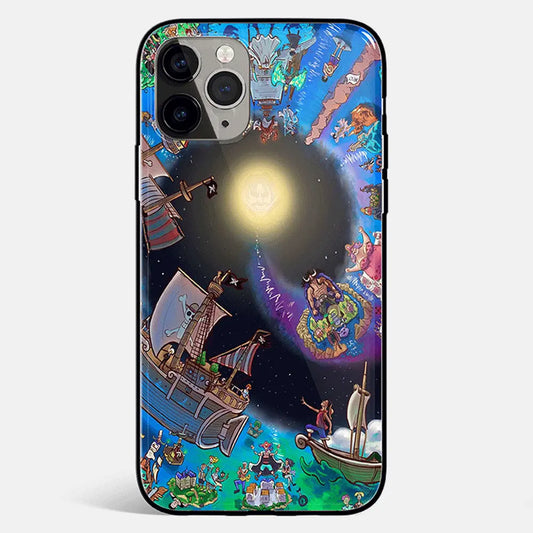 One Piece Anime Tempered Glass Soft Silicone Phone Case-Phone Case-Monkey Ninja-iPhone 17-Glass Case-Monkey Ninja