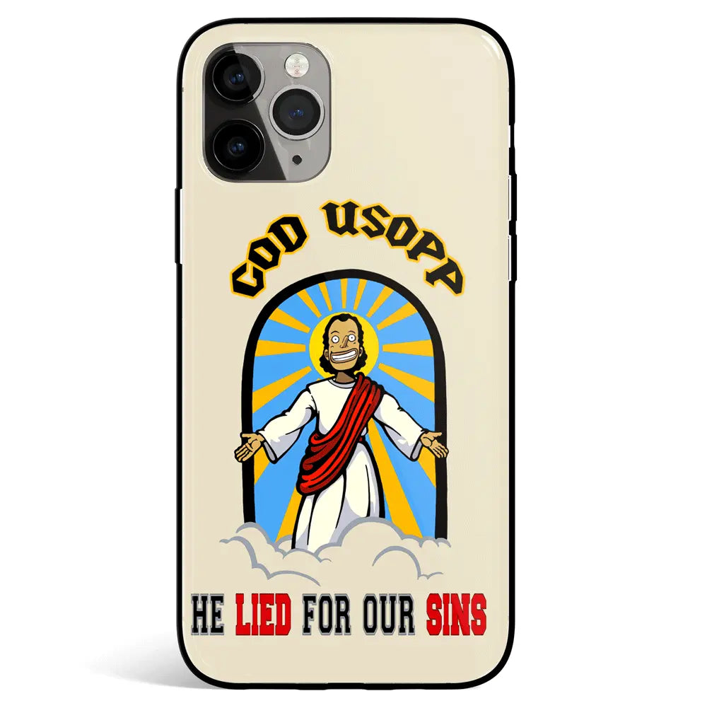 One Piece God Usopp Tempered Glass Soft Silicone iPhone Case-Phone Case-Monkey Ninja-iPhone 17-Glass Case-Monkey Ninja