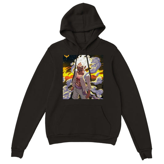 One Piece | Luffy Gear 5 | Anime Hoodie (Unisex)-Hoodie-Monkey Ninja-Black-S-Monkey Ninja
