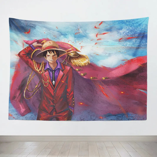 One Piece Luffy King Pirate Tapestry-Taspetry-Monkey Ninja-100cm * 150cm-Monkey Ninja
