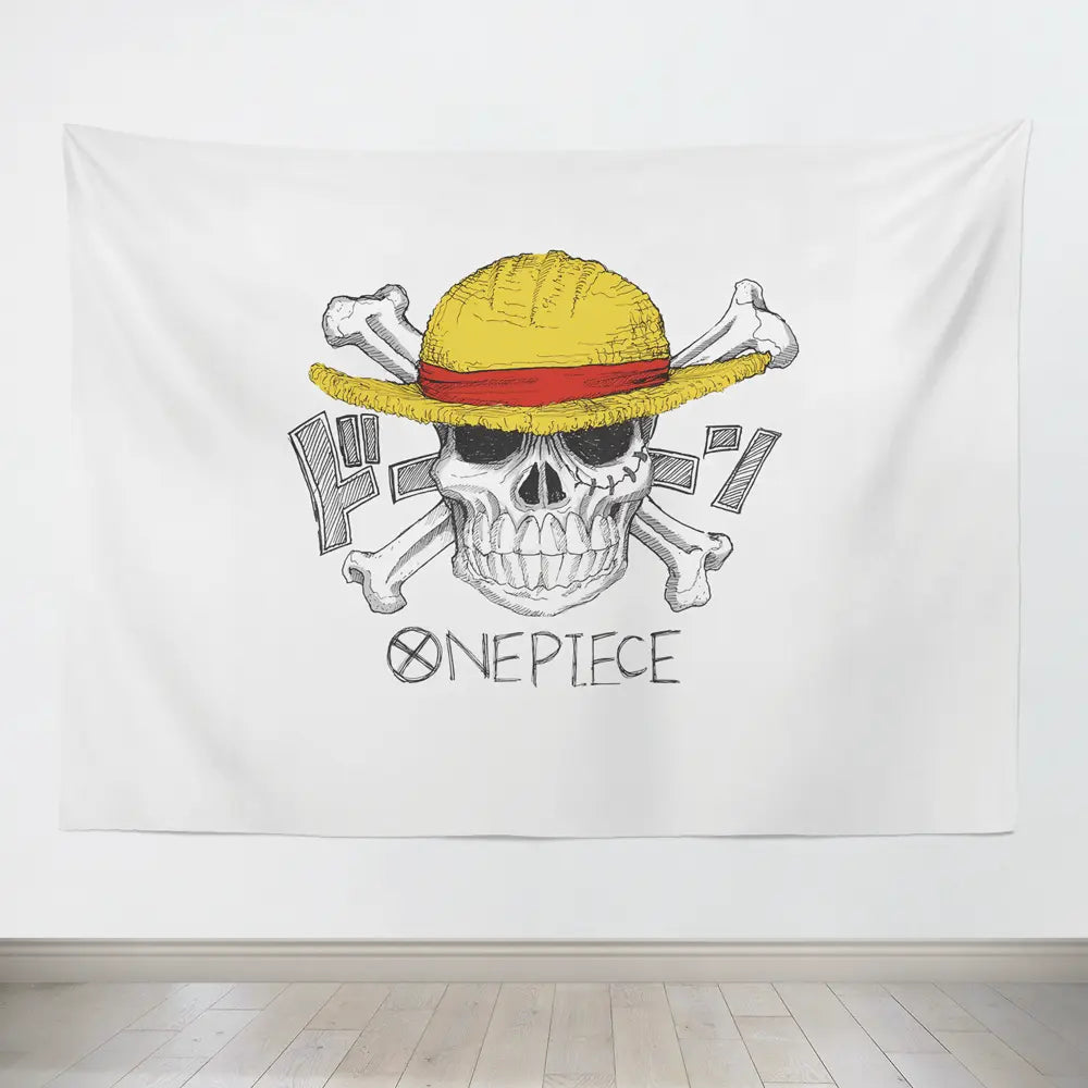 One Piece Straw Hat Pirates Icon Tapestry-Taspetry-Monkey Ninja-100cm * 150cm-Monkey Ninja