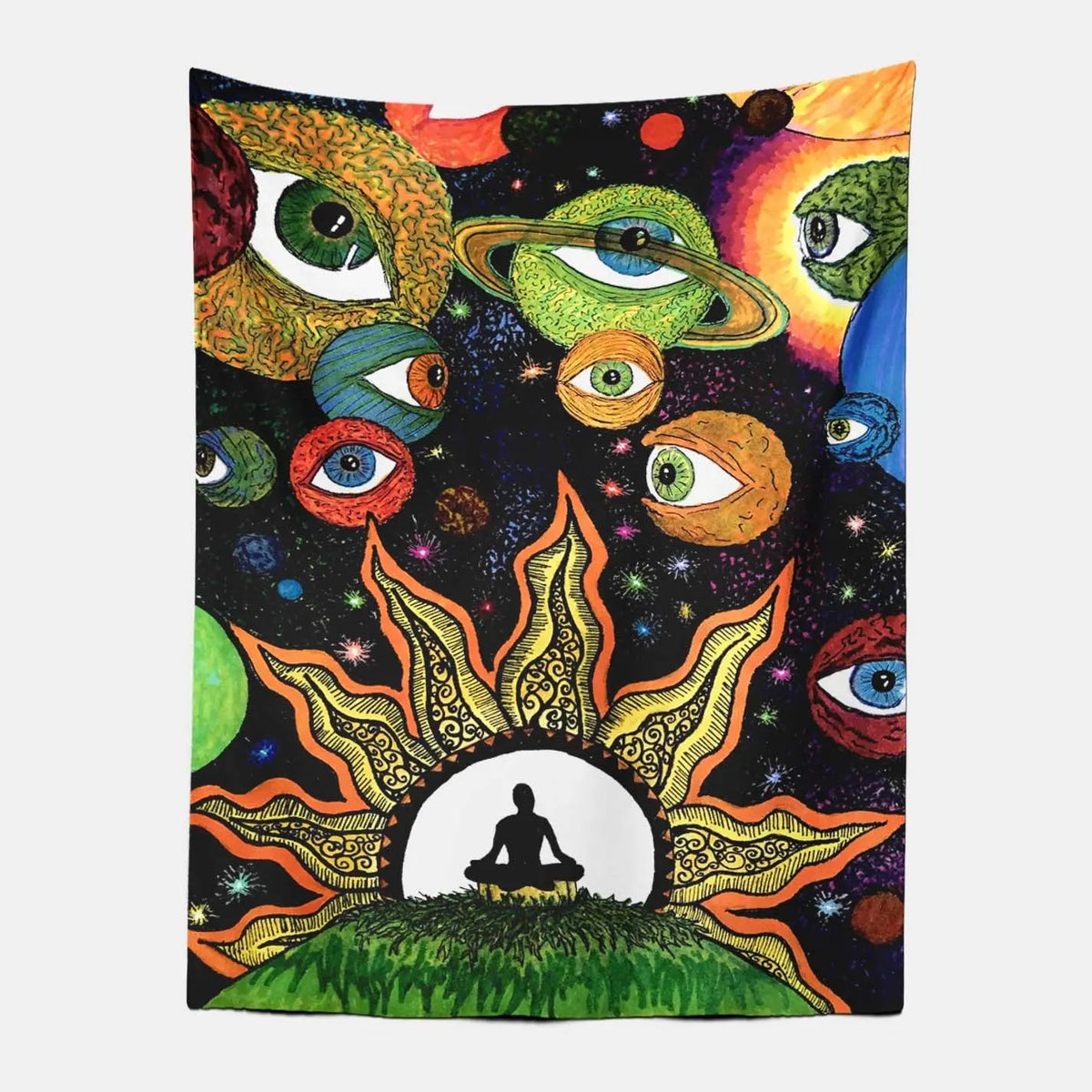 Psychedelic Art Tapestry-Taspetry-Wallarts Lab-100cm * 150cm-Monkey Ninja