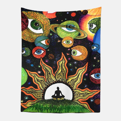 Psychedelic Art Tapestry-Taspetry-Wallarts Lab-100cm * 150cm-Monkey Ninja
