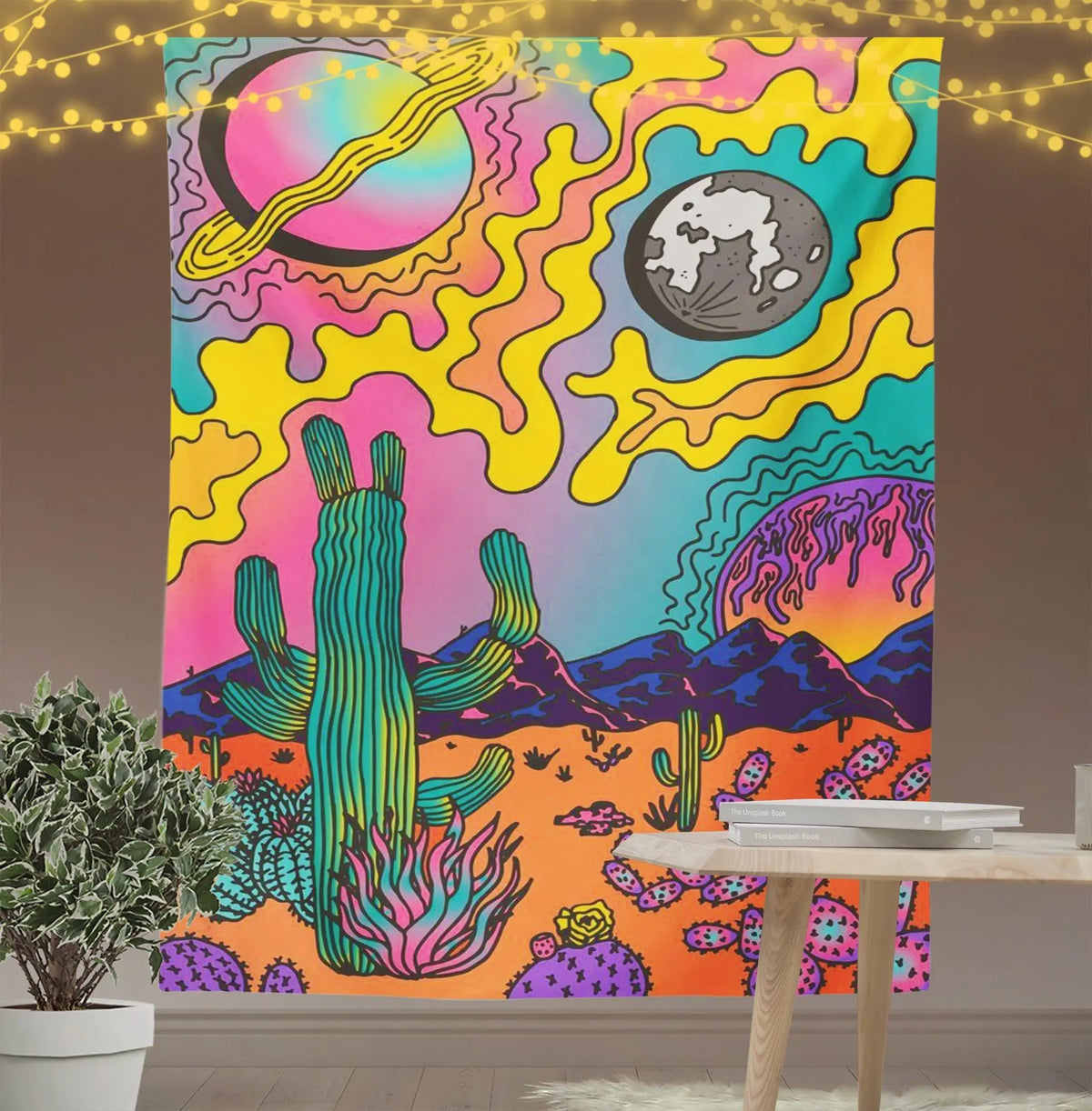 Psychedelic Desert Tapestry-Taspetry-Wallarts Lab-100cm * 150cm-Monkey Ninja