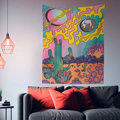 Psychedelic Desert Tapestry-Taspetry-Wallarts Lab-100cm * 150cm-Monkey Ninja