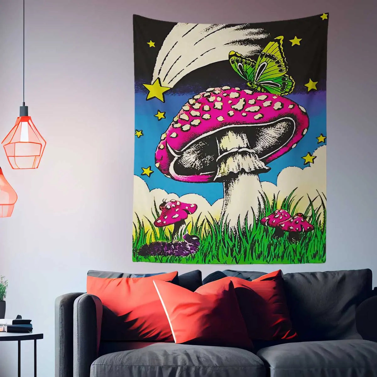 Psychedelic Sultry Mushroom Wall Art Tapestry-Taspetry-Wallarts Lab-100cm * 150cm-Monkey Ninja