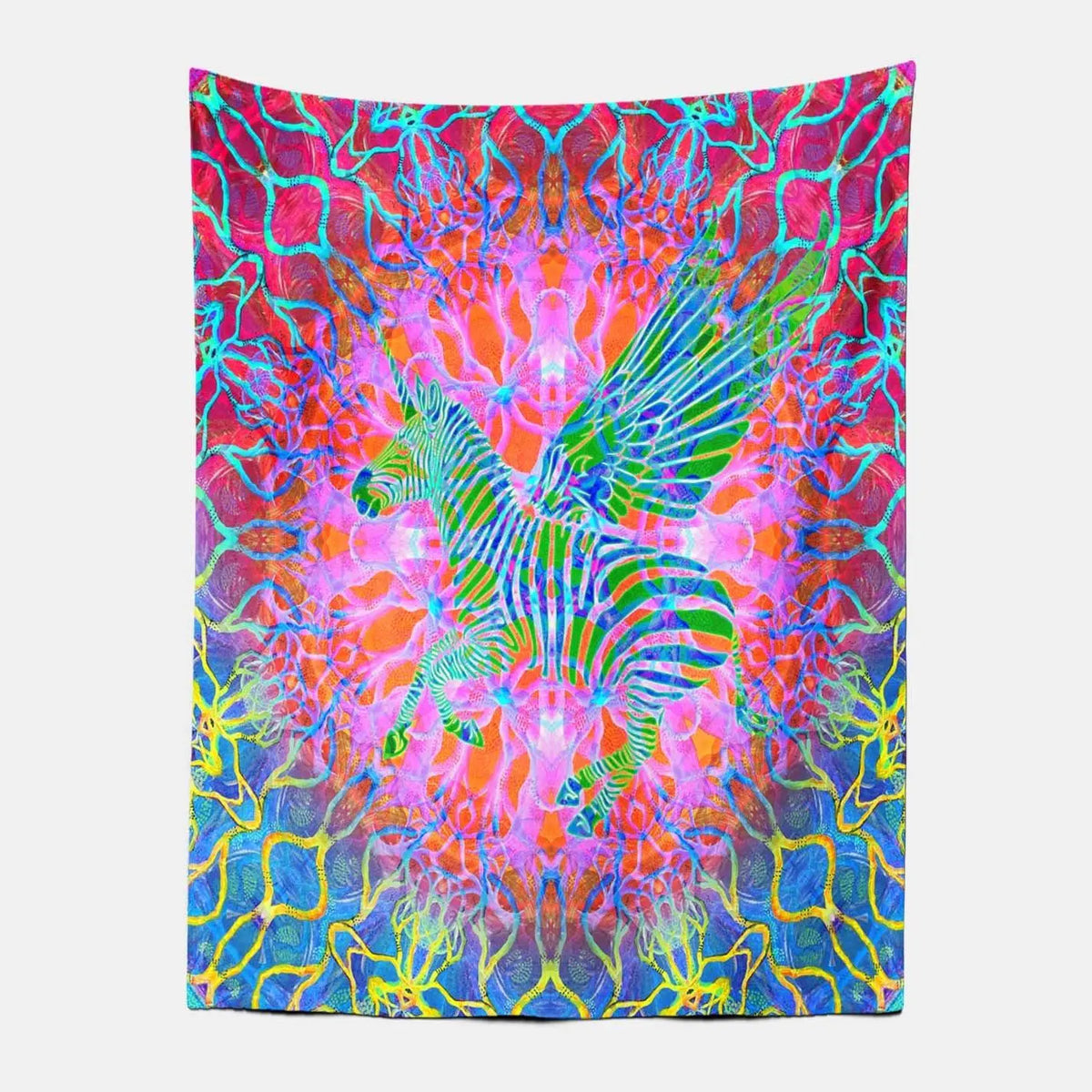 Psychedelic Zebra Tapestry-Taspetry-Wallarts Lab-100cm * 150cm-Monkey Ninja