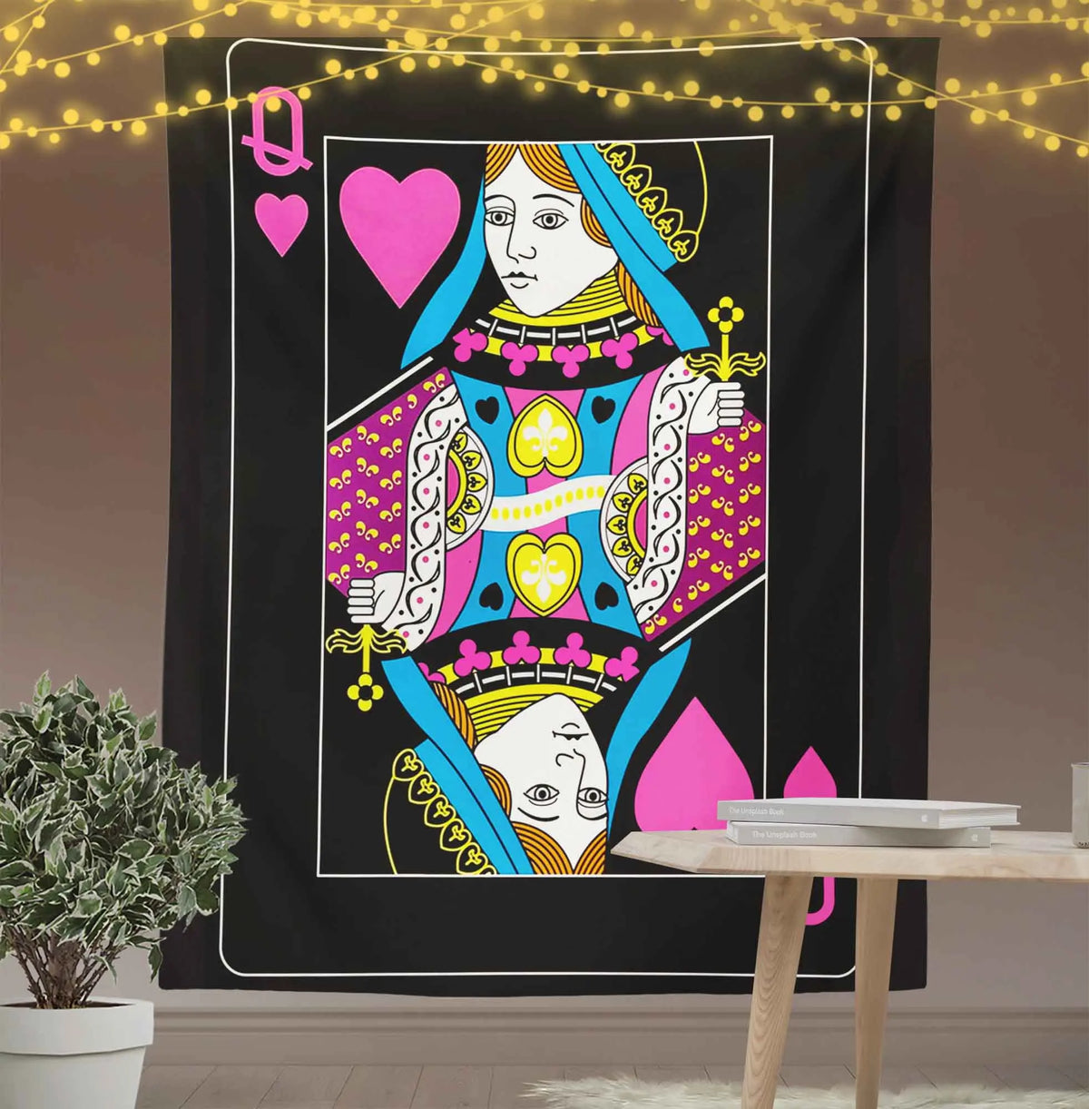Queen of Hearts Wall Art Tapestry-Taspetry-Wallarts Lab-100cm * 150cm-Monkey Ninja