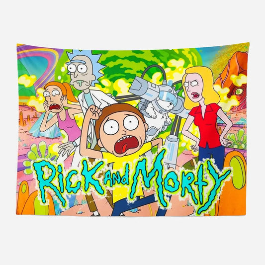 Rick & Morty Season One Wall Art Tapestry-Taspetry-Wallarts Lab-100cm * 150cm-Monkey Ninja