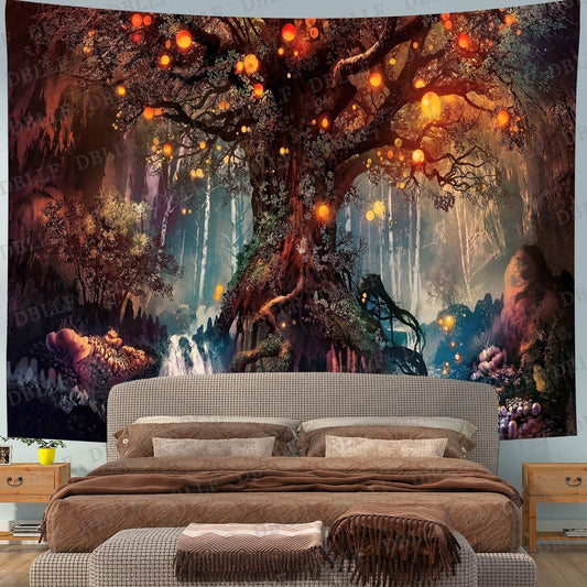 Life Tree Forest Tapestry-Taspetry-Monkey Ninja-100cm * 150cm-Monkey Ninja