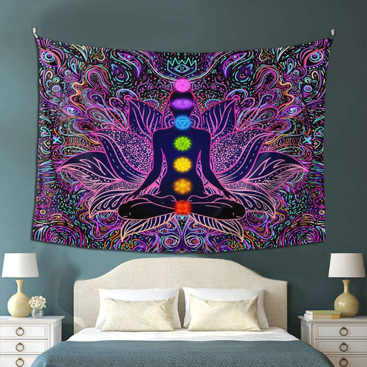 Colorful Trippy Mandala Tapestry-Taspetry-Monkey Ninja-100cm * 150cm-Monkey Ninja