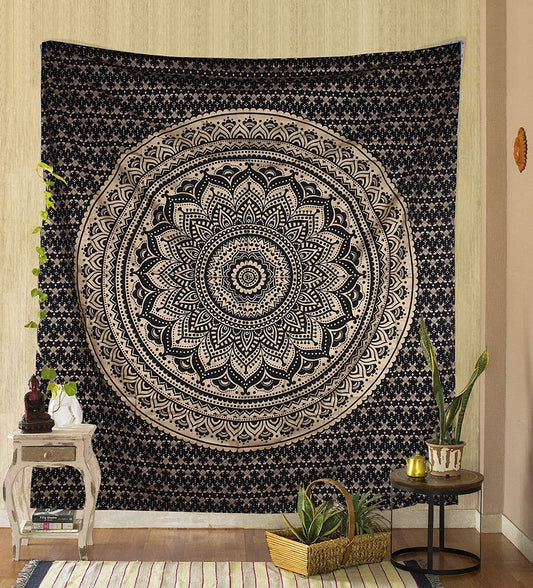 Bohemia Black Brown Tapestry