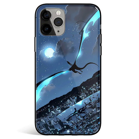 Solo Leveling Kaisel Tempered Glass Soft Silicone iPhone Case-Phone Case-Monkey Ninja-iPhone 17-Glass Case-Monkey Ninja