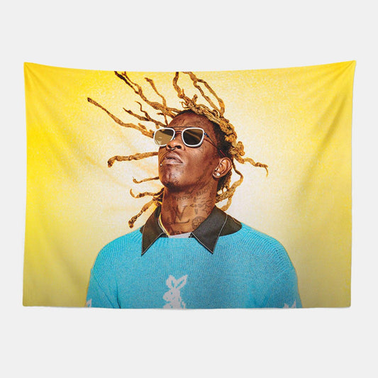 Young Thug Rapper Tapestry-Taspetry-Wallarts Lab-100cm * 150cm-Monkey Ninja