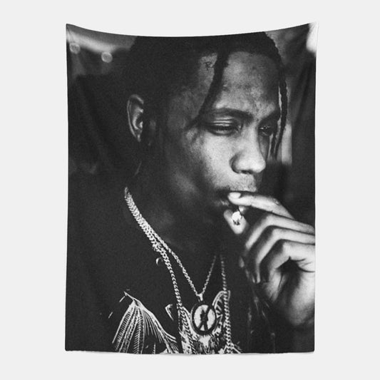 Travis Scott Rapper Tapestry-Taspetry-Wallarts Lab-100cm * 150cm-Monkey Ninja