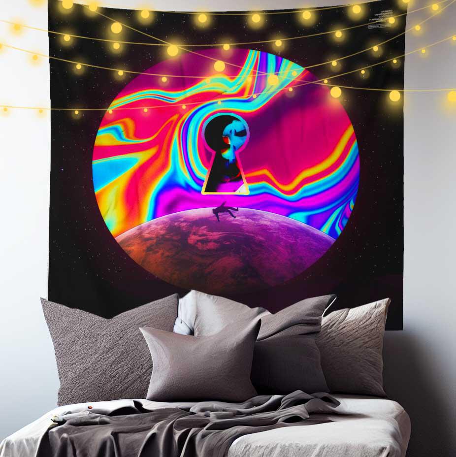 Lil Uzi Vert Eternal Atake Album Cover Tapestry-Taspetry-Wallarts Lab-150cm * 150cm-Monkey Ninja