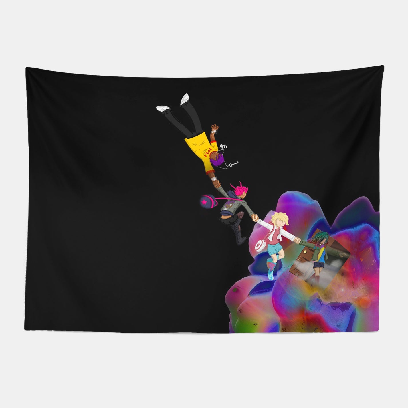 Lil Uzi Vert Rapper Tapestry-Taspetry-Wallarts Lab-100cm * 150cm-Monkey Ninja