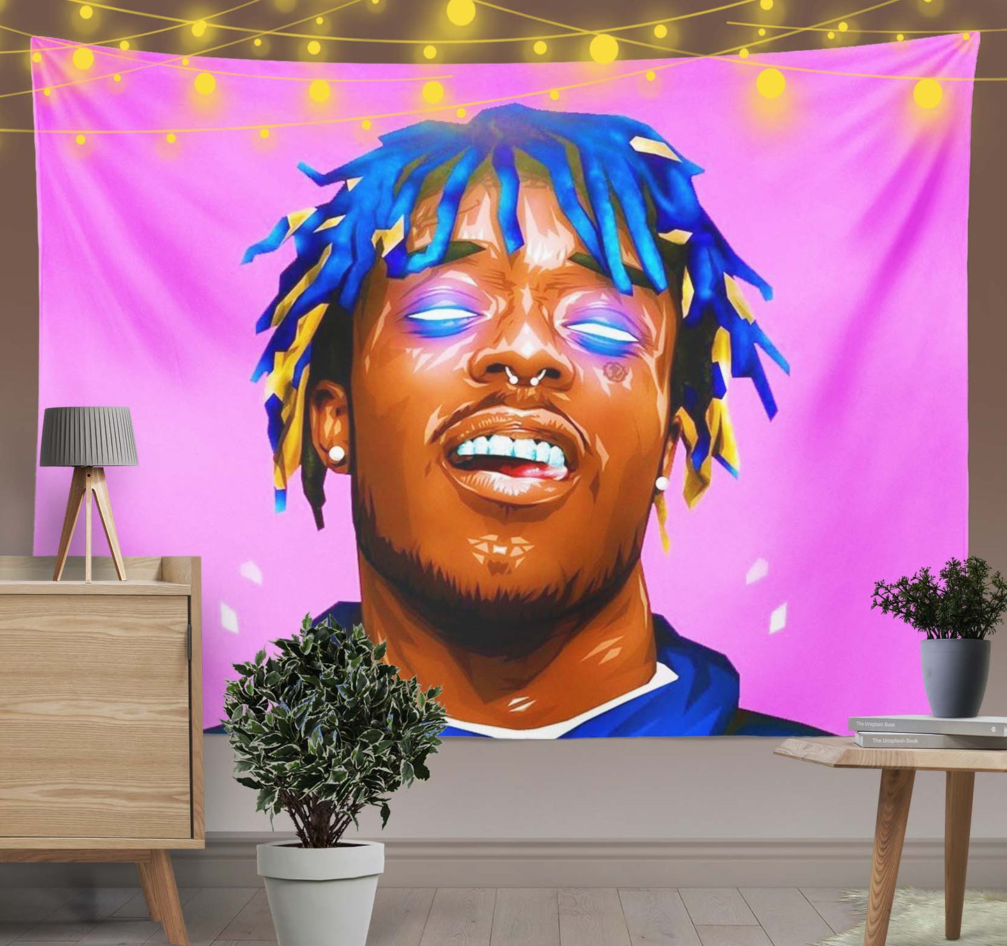 Lil Uzi Vert Rapper Tapestry-Taspetry-Wallarts Lab-100cm * 150cm-Monkey Ninja