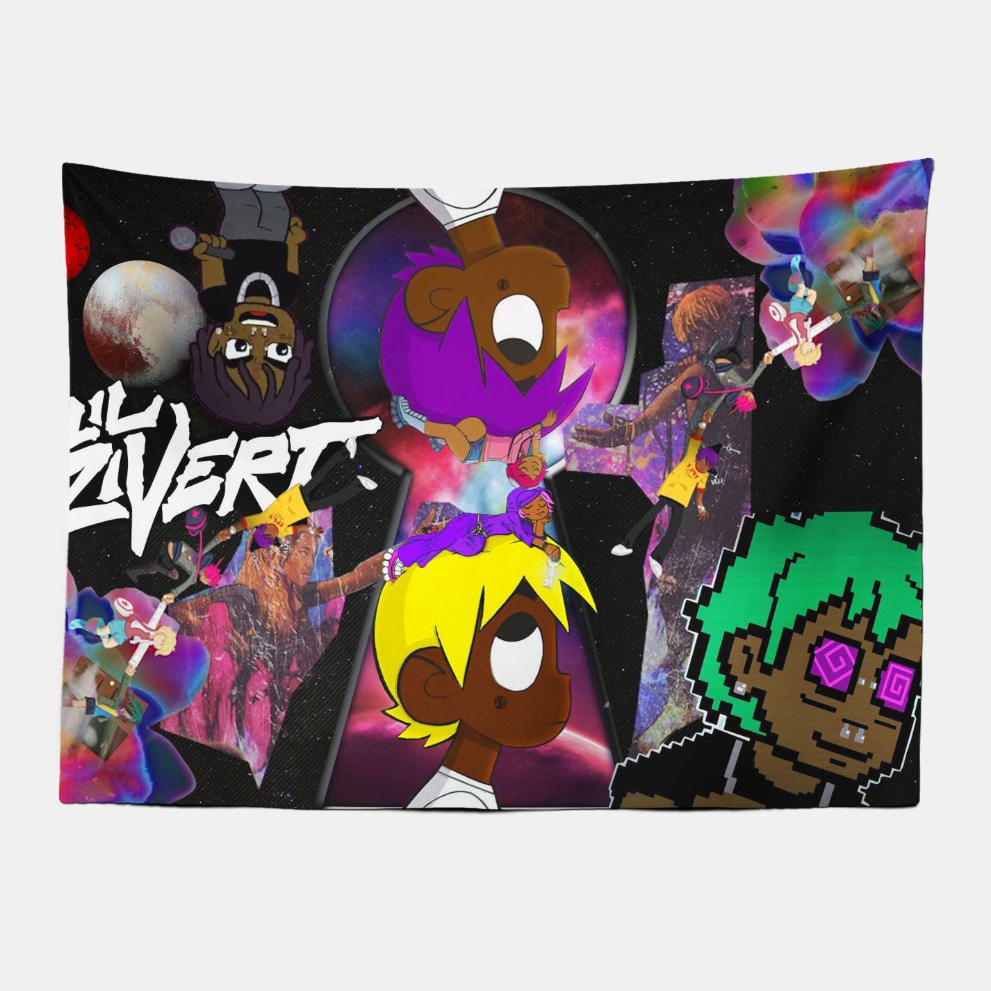 Lil Uzi Vert Eternal Atake Rapper Tapestry-Taspetry-Wallarts Lab-100cm * 150cm-Monkey Ninja