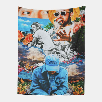 Mac Miller Rapper Wall Art Tapestry-Taspetry-Wallarts Lab-100cm * 150cm-Monkey Ninja