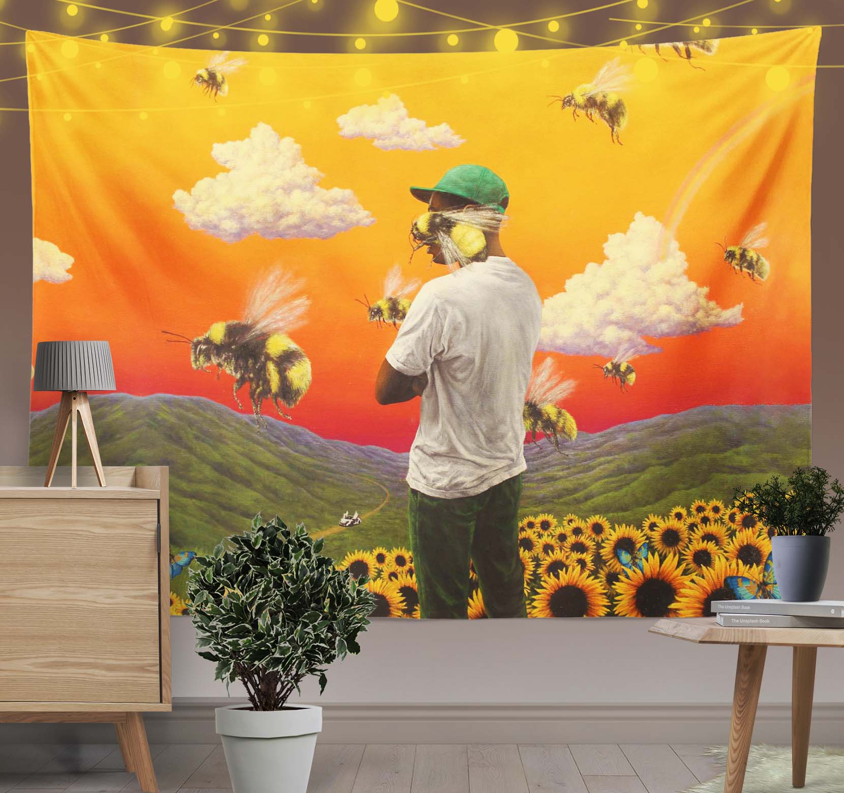 Tyler The Creator Flower Boy Tapestry-Taspetry-Wallarts Lab-100cm * 150cm-Monkey Ninja