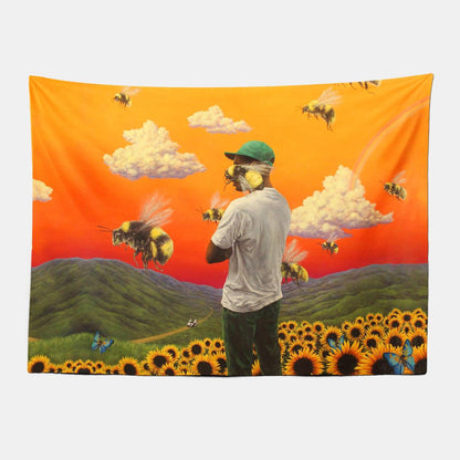 Tyler The Creator Flower Boy Tapestry-Taspetry-Wallarts Lab-100cm * 150cm-Monkey Ninja