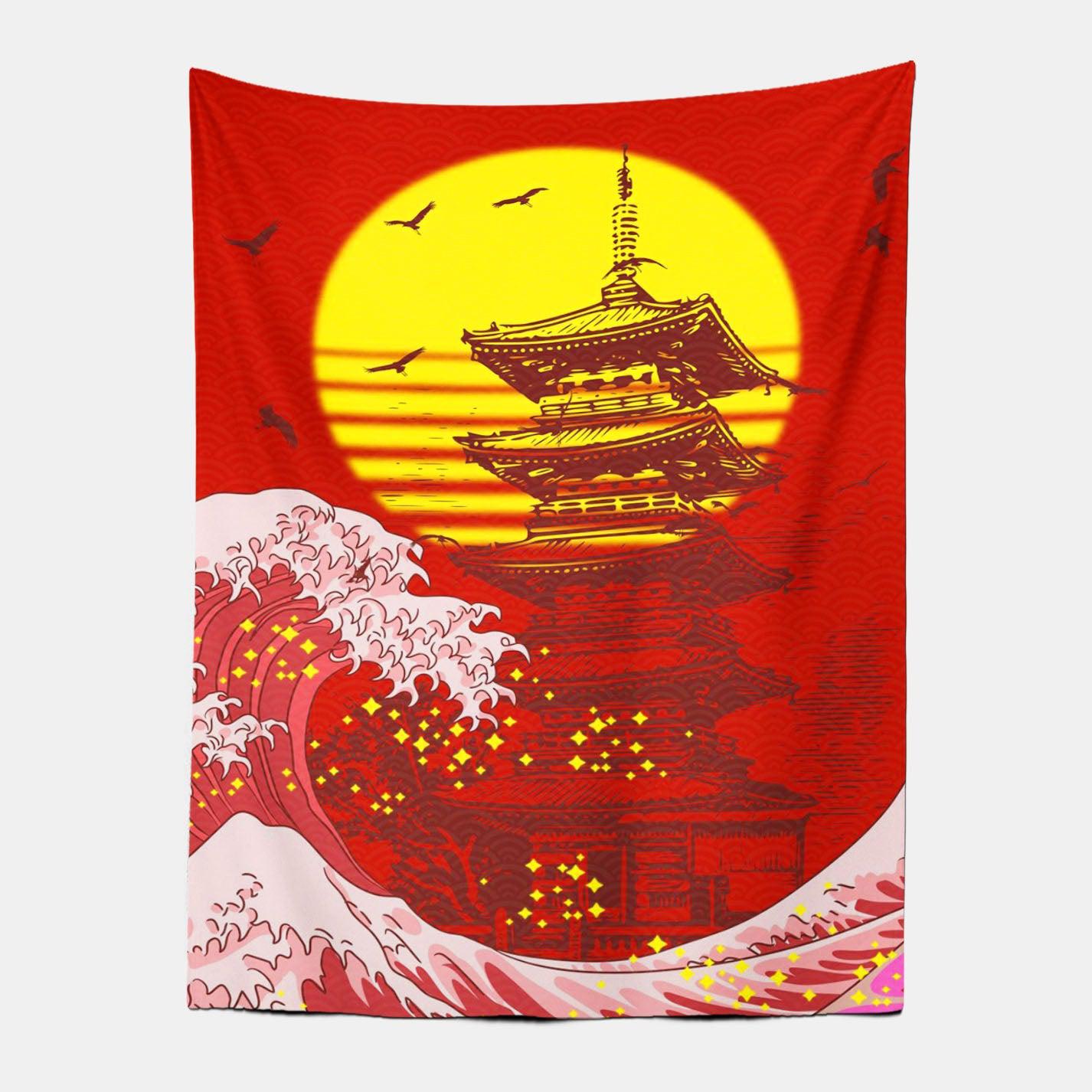 Chinese Japanese Ukiyoe Style Tapestry-Taspetry-Wallarts Lab-100cm * 150cm-Monkey Ninja