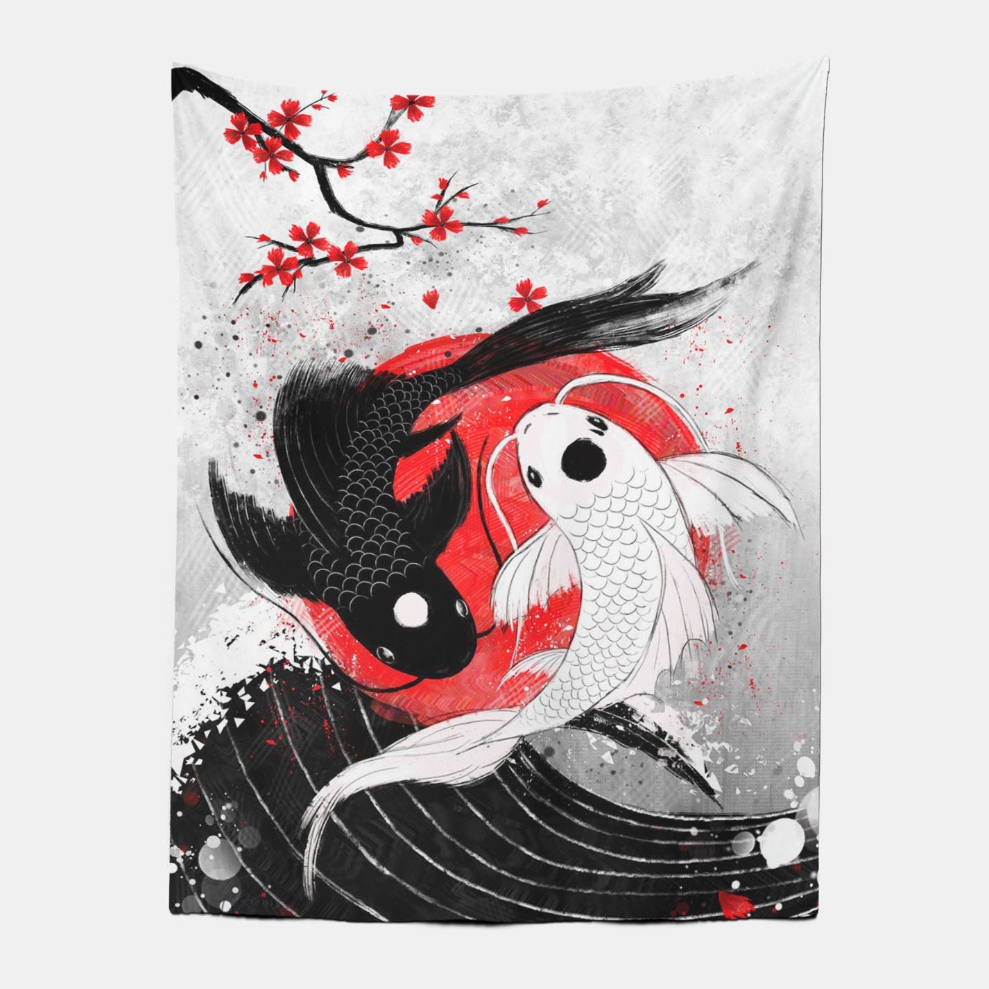 Chinese Japanese Ukiyoe Style Yin-Yang Tapestry-Taspetry-Wallarts Lab-100cm * 150cm-Monkey Ninja