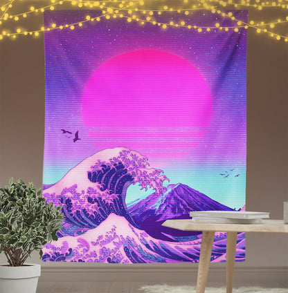 Chinese Japanese Ukiyoe Style Tapestry