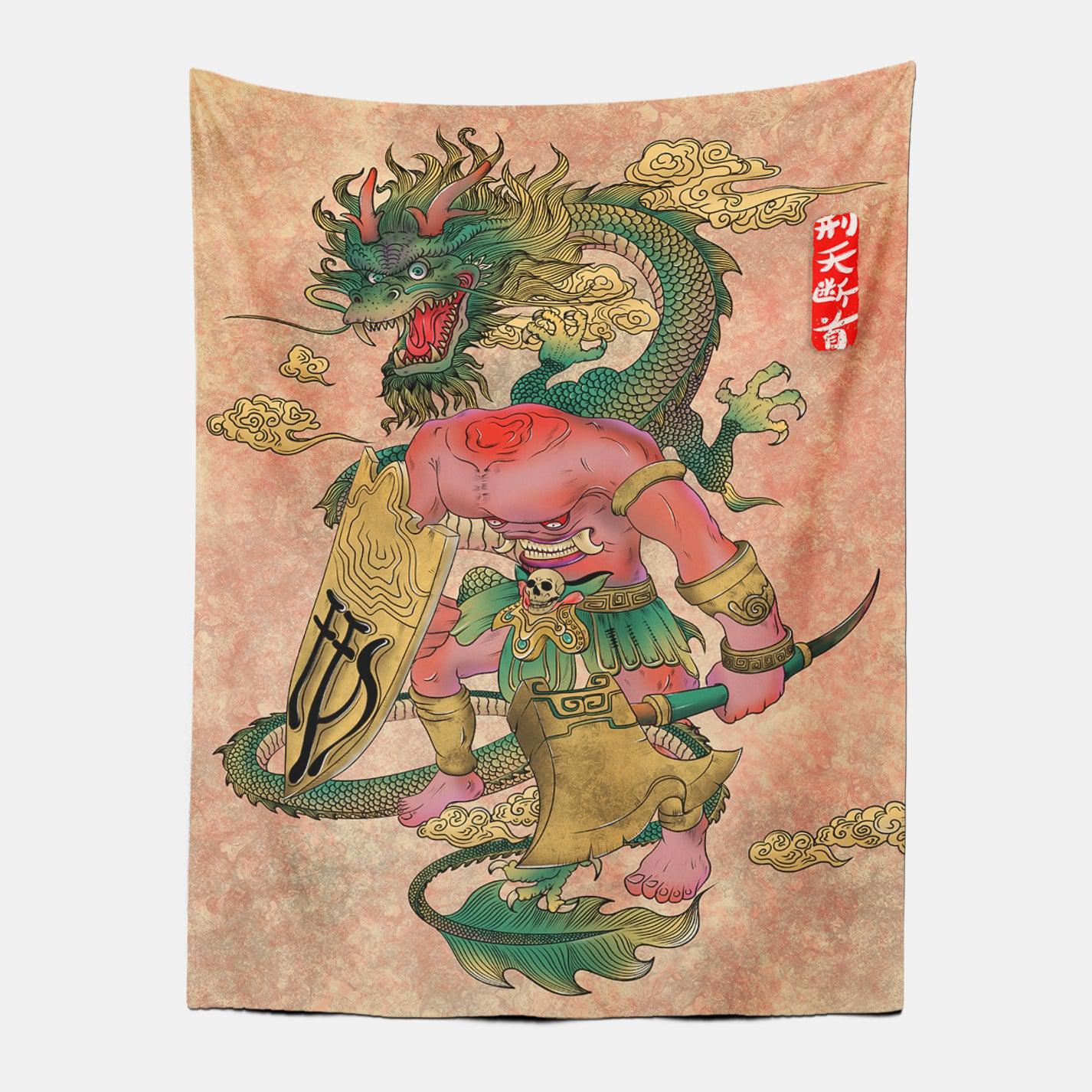 Chinese& Japanese Dragon&Monster Style Tapestry-Taspetry-Wallarts Lab-100cm * 150cm-Monkey Ninja