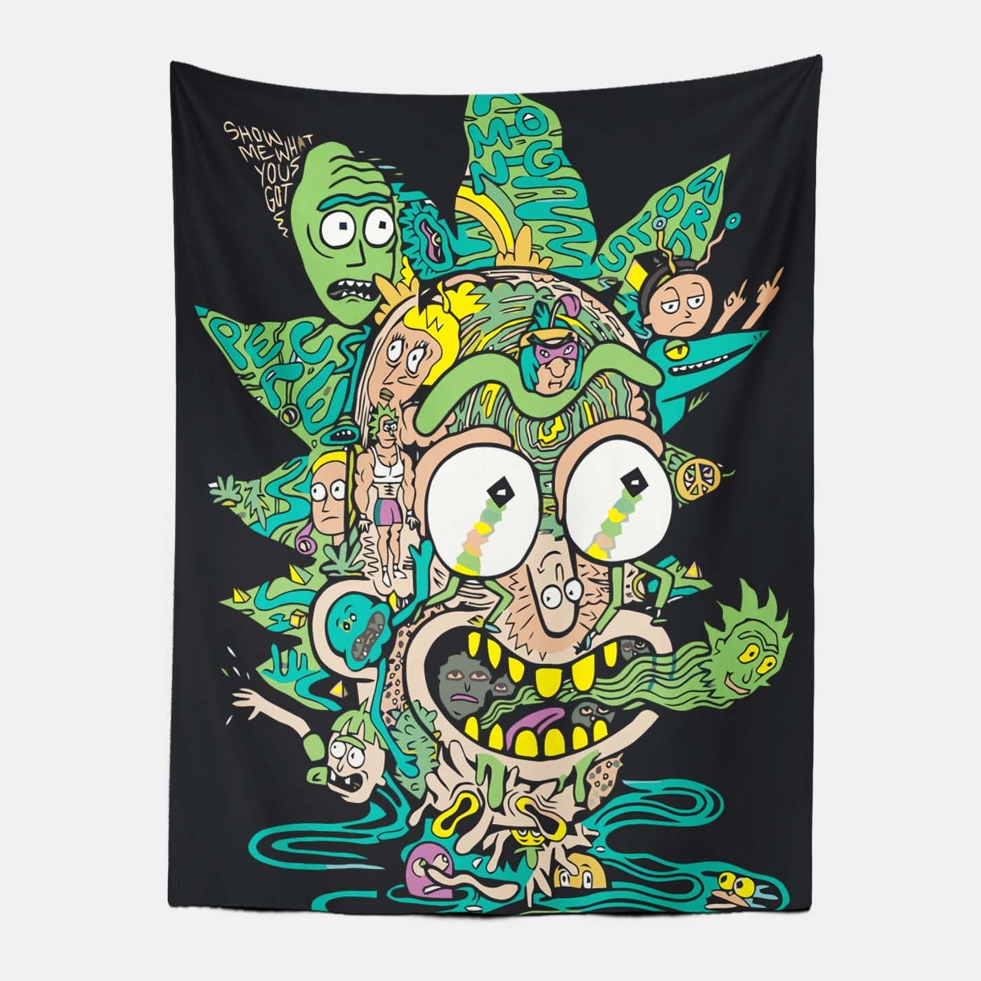 Anime Rick and Morty Tapestry-Taspetry-Wallarts Lab-100cm * 150cm-Monkey Ninja