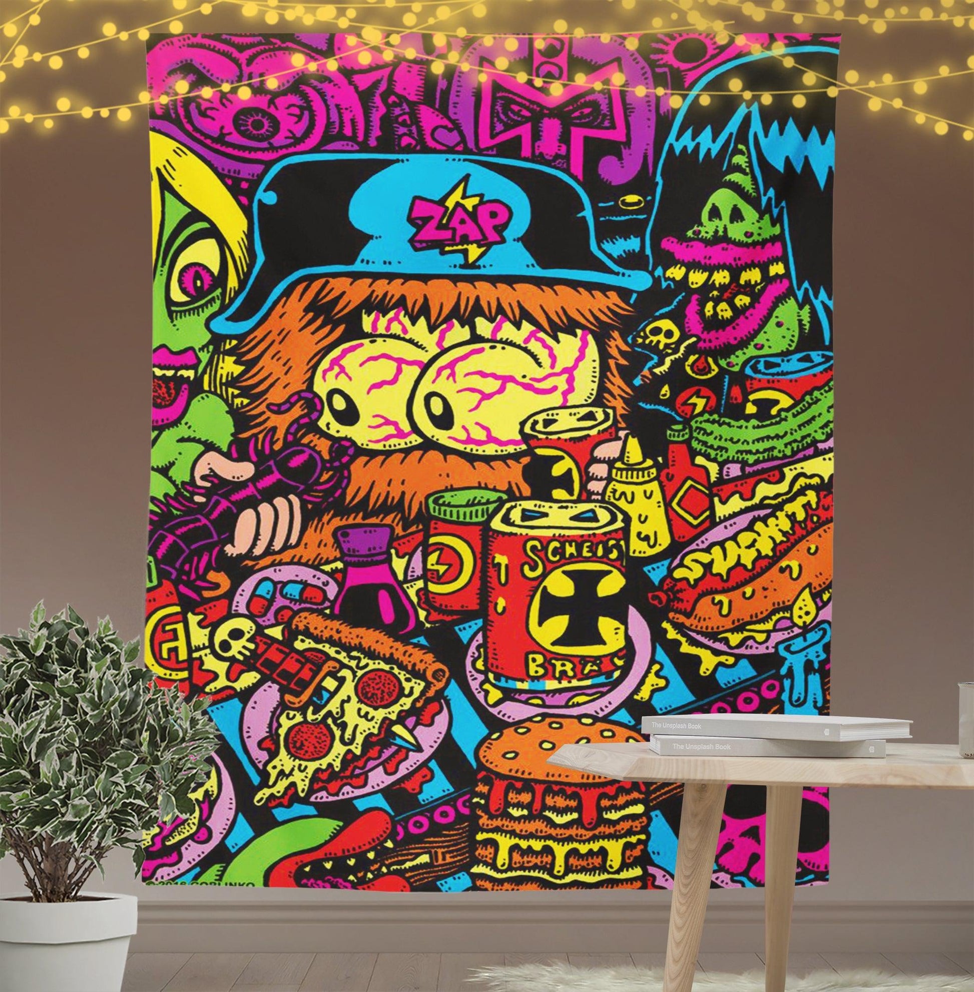 Wiredo Go Round Tapestry-Taspetry-Wallarts Lab-100cm * 150cm-Monkey Ninja
