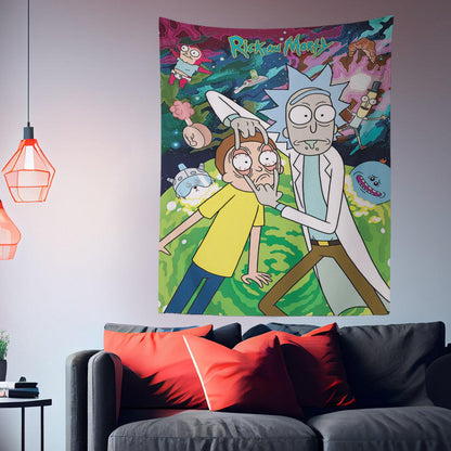 Anime Rick and Morty Tapestry