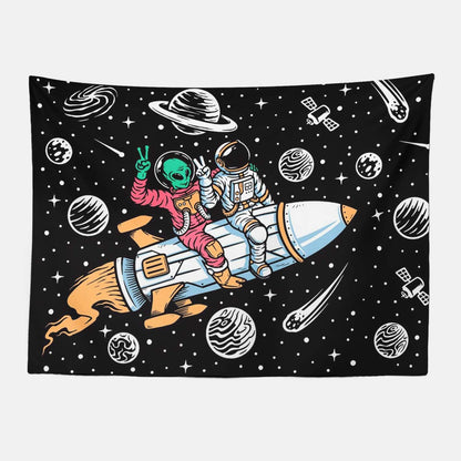 Intergalactic Travel Astronauts Tapestry