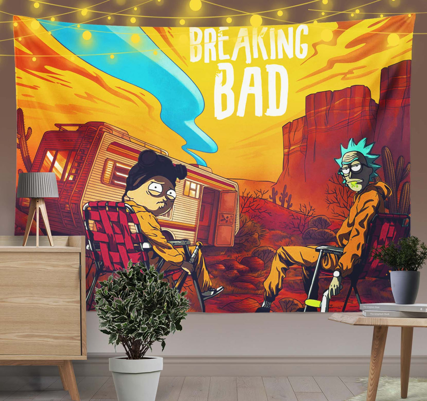 Breaking Bad Morty Trippy Tapestry